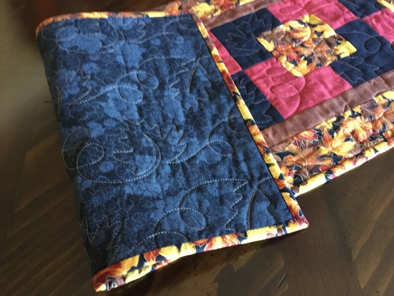 Quilted Fall Table Runner**Harvest Table Runner**Thanksgiving**Holiday Table Runner**Hostess Gift