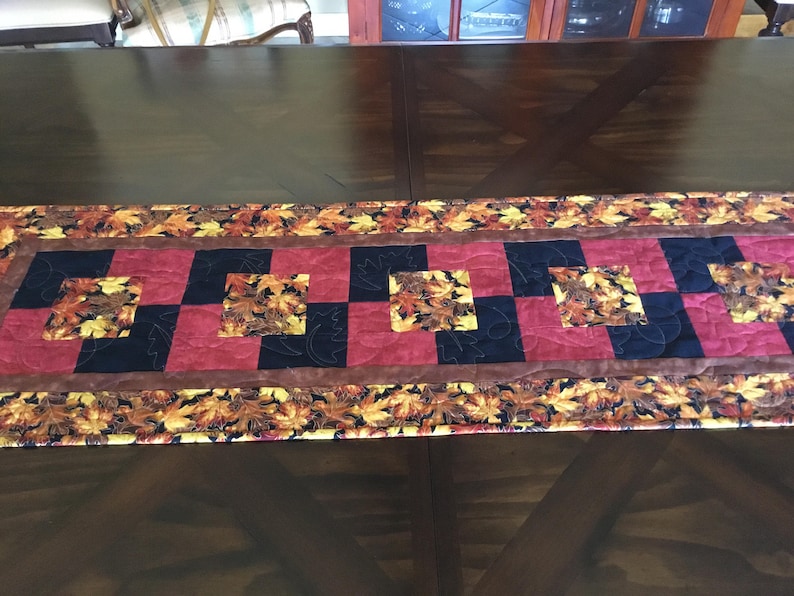 Quilted Fall Table Runner**Harvest Table Runner**Thanksgiving**Holiday Table Runner**Hostess Gift