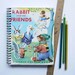 Journal - Rabbit & His Friends - Handmade From Vintage Little Golden Book
