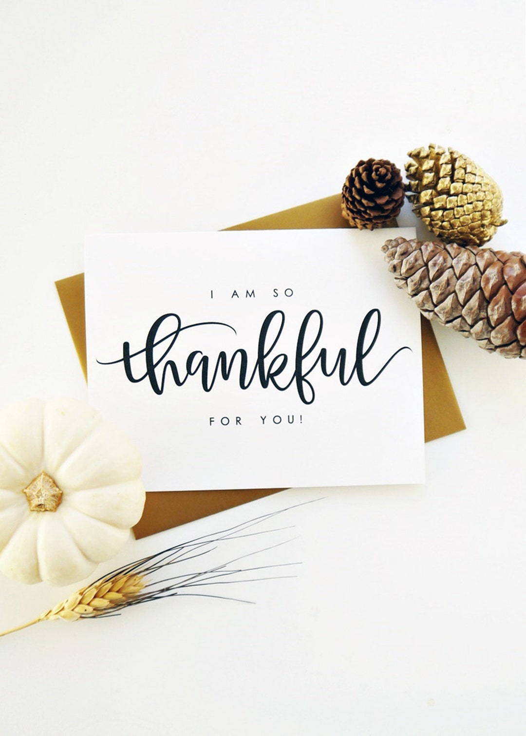 I Am so Thankful for You Card Thank You Card Gratitude Card - Etsy