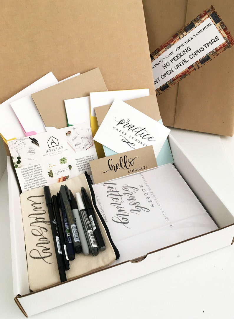 PREORDER Brush Lettering Kit Beginners Guide to Modern Etsy