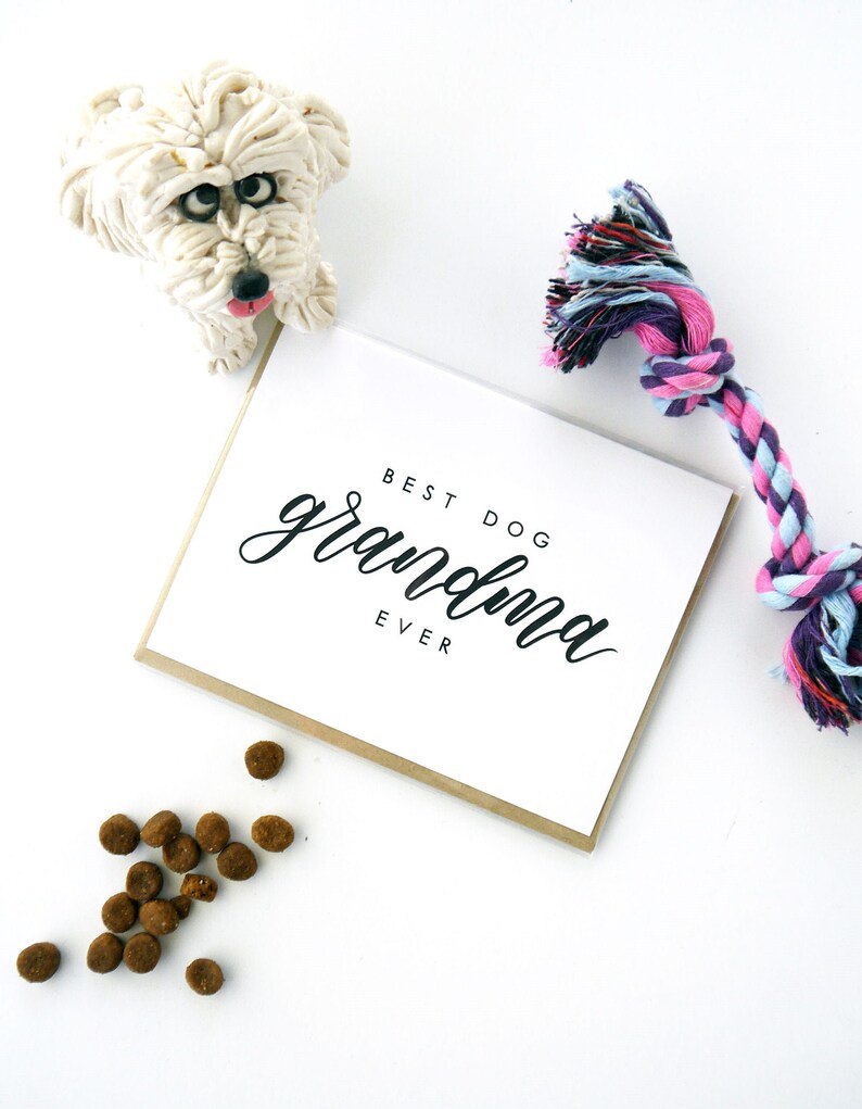 Best Dog Grandma Card Dog Grandma Card Card for Dog Grandma Etsy