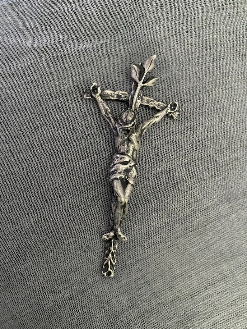 Unique Large Sterling Silver Cross Tree of Life Crucifix With - Etsy