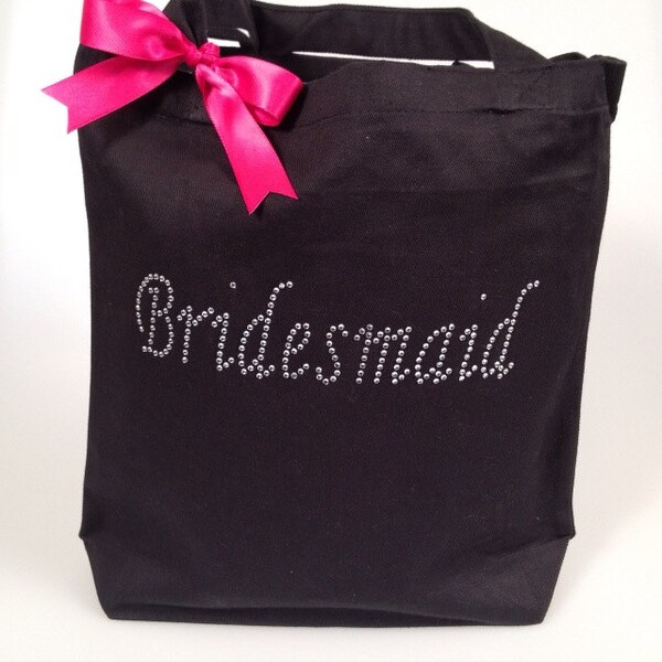 Brautjungfer Tote, Tote Hochzeit, Hochzeit Tasche Strass Tote, Geschenk der Brautjungfer, Trauzeugin Tote