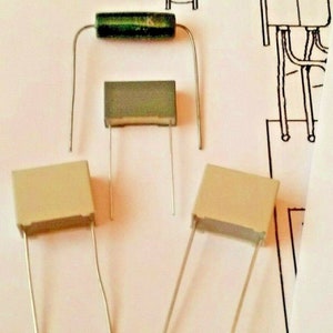 Ariston RD80 RD110 Turntable Repair Kit 3 Capacitors & 1 Resistor