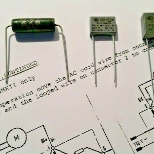 Thorens TD145 Turntable Repair Kit 2 Capacitors & 1 Resistor