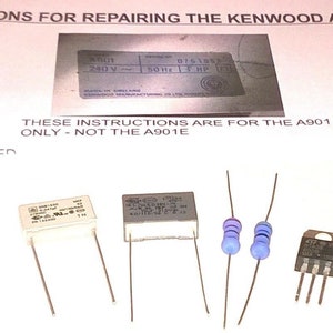 Kenwood Chef A901 Repair Kit Capacitors, Resistors, Triac & Guide to Fix Mixer image 1