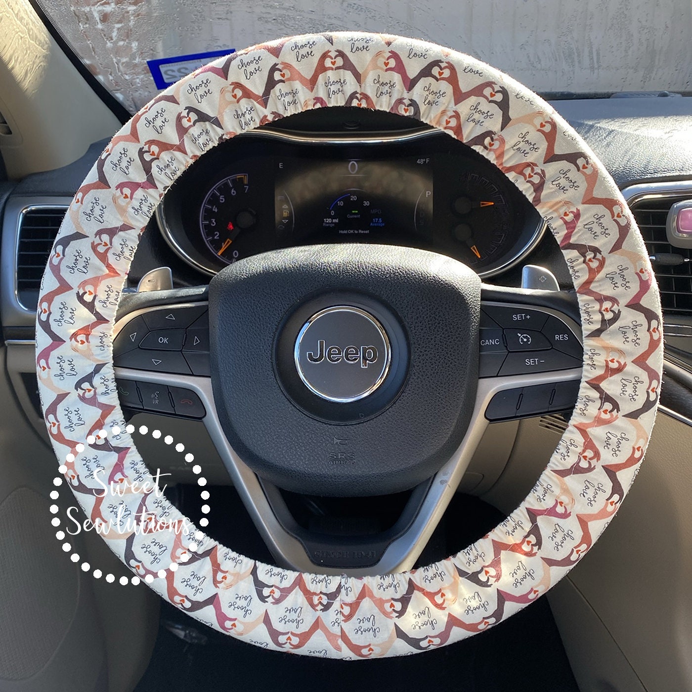 Choose Love Hearts Steering Wheel Cover One Race One Love -  Canada