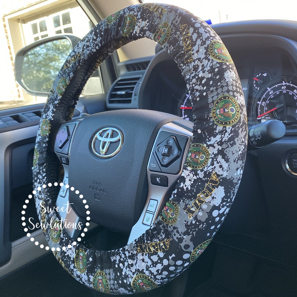 Steering Wheel Cover US Armed Forces Fabric Military Etsy