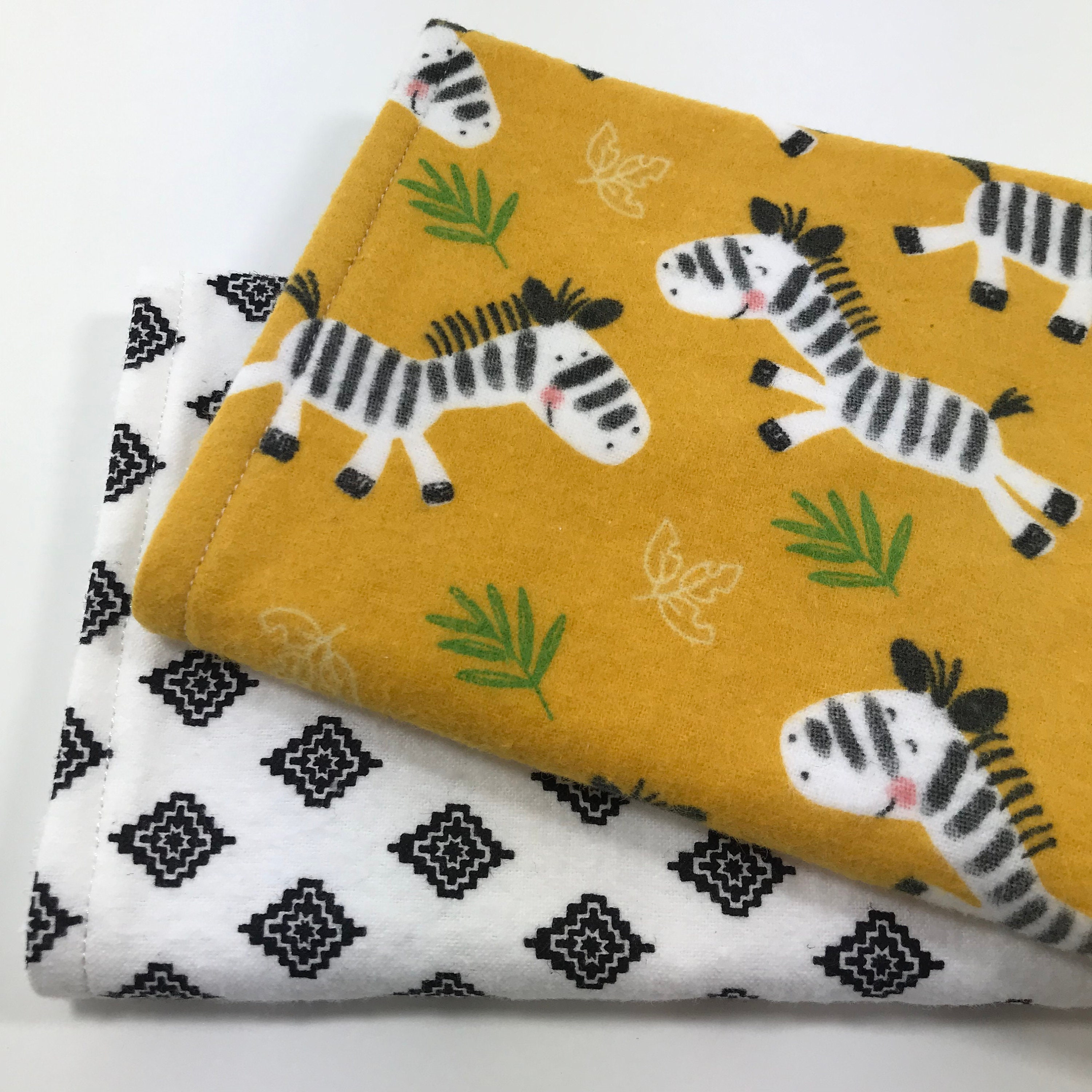 Handmade Baby Boy or Girl Burp Cloths Safari Zebras Set of Etsy
