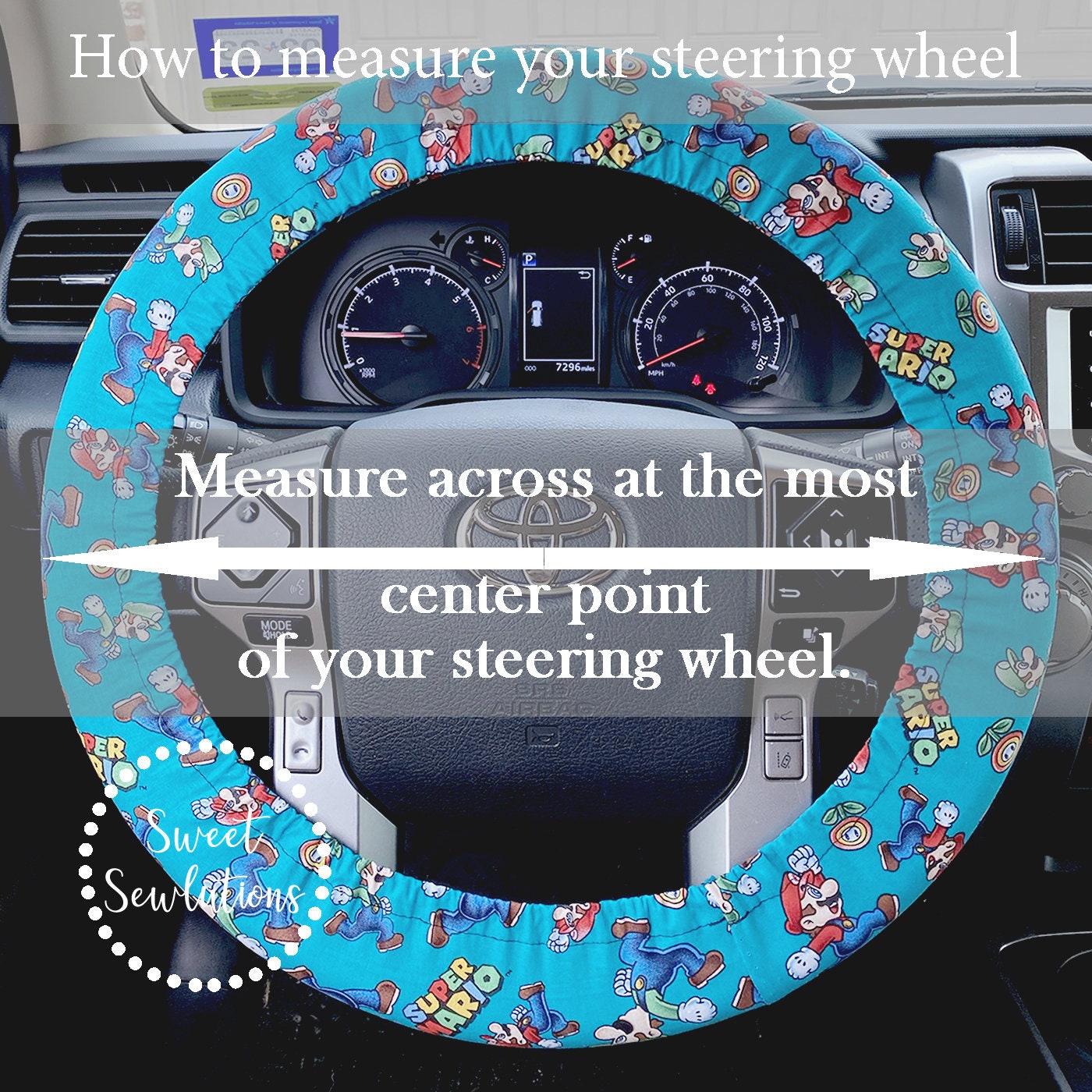 Steering Wheel Cover Super Mario Brothers Steering Wheel Etsy
