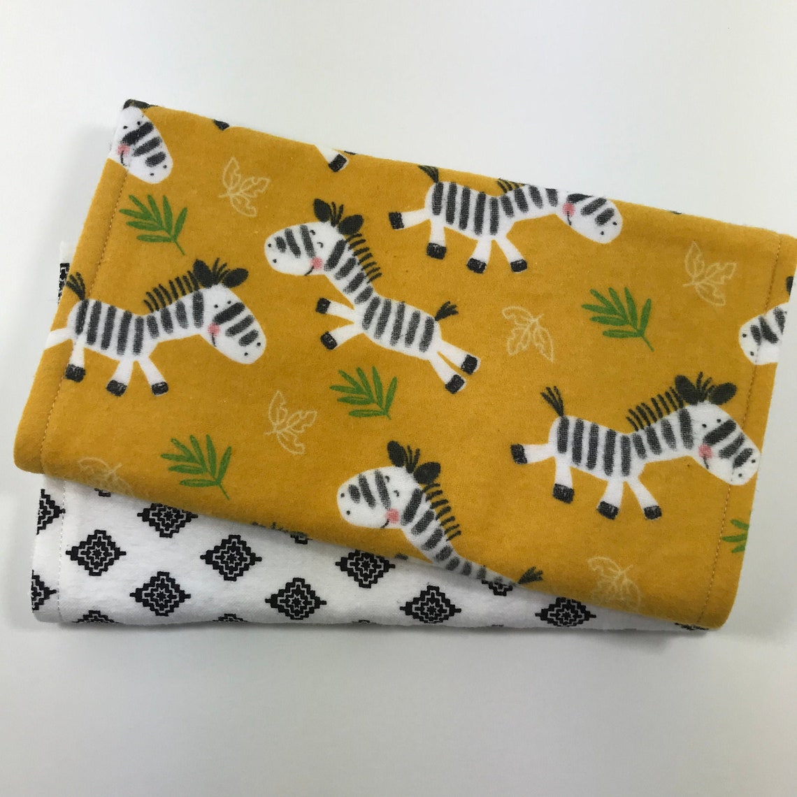 Handmade Baby Boy or Girl Burp Cloths Safari Zebras Set of Etsy