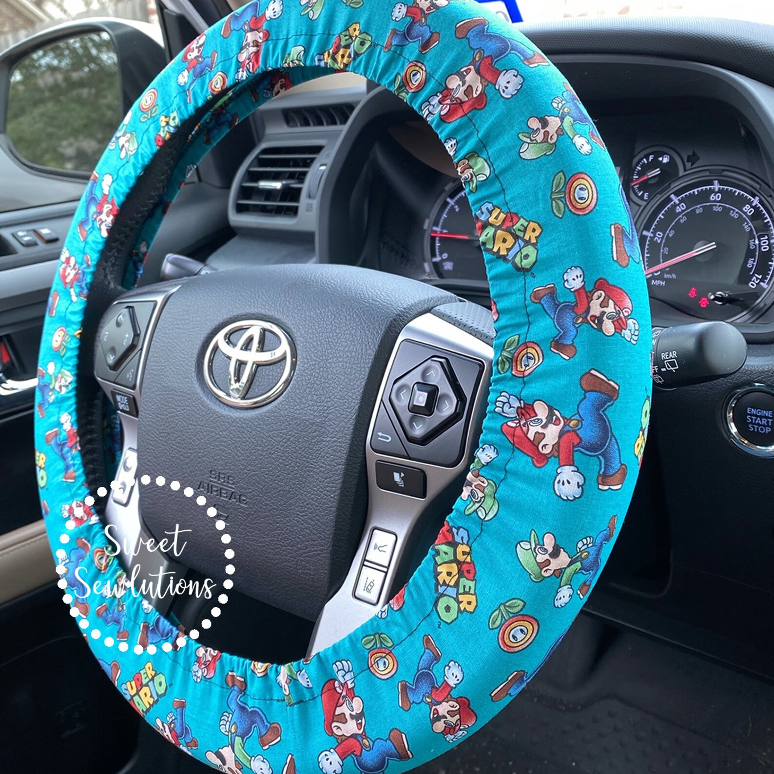 Steering Wheel Cover Super Mario Brothers Steering Wheel Etsy