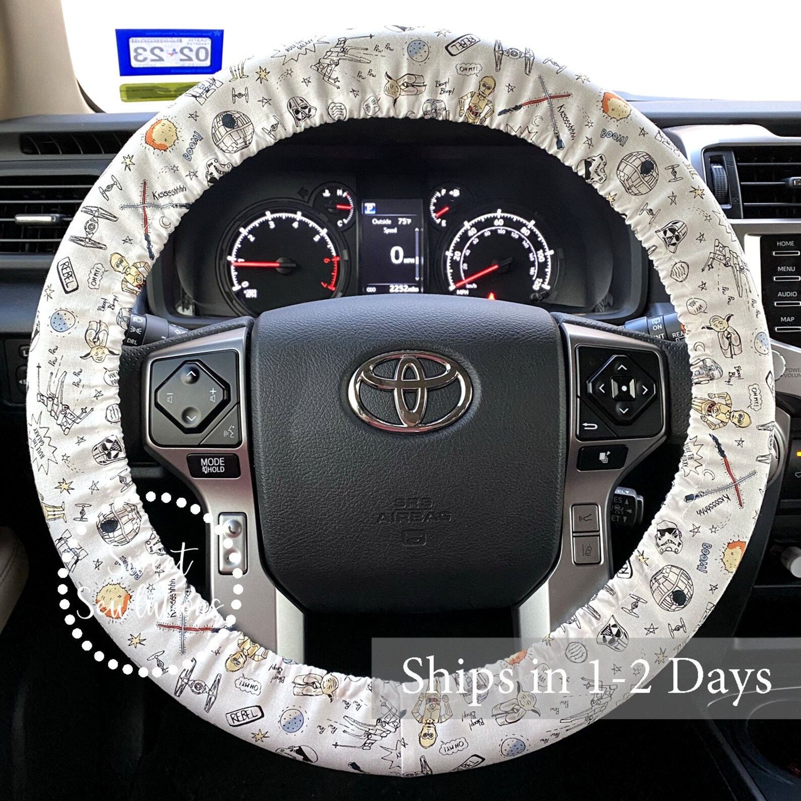 Steering Wheel Cover Star Wars Fabric Star Wars Steering Etsy