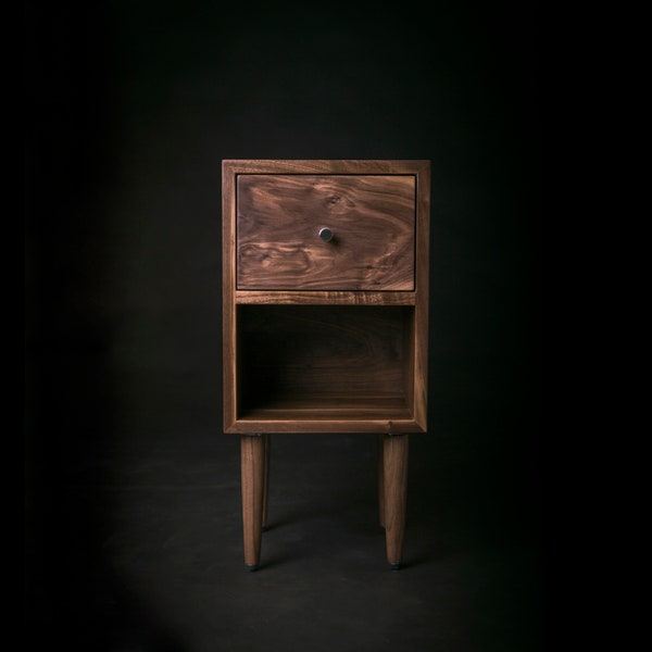 Narrow Bedside Table Etsy