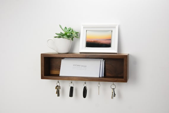 Floating Entryway Organizer / Scandinavian Design Inspired 