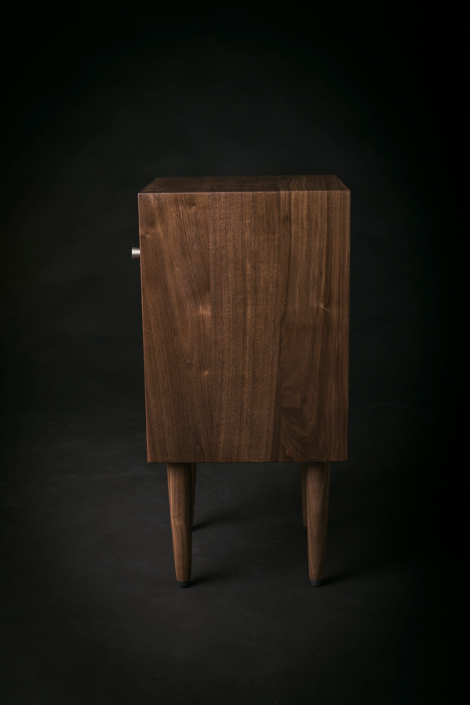 Solid Walnut Wood Bedside Table / Walnut Wood Midcentury Etsy