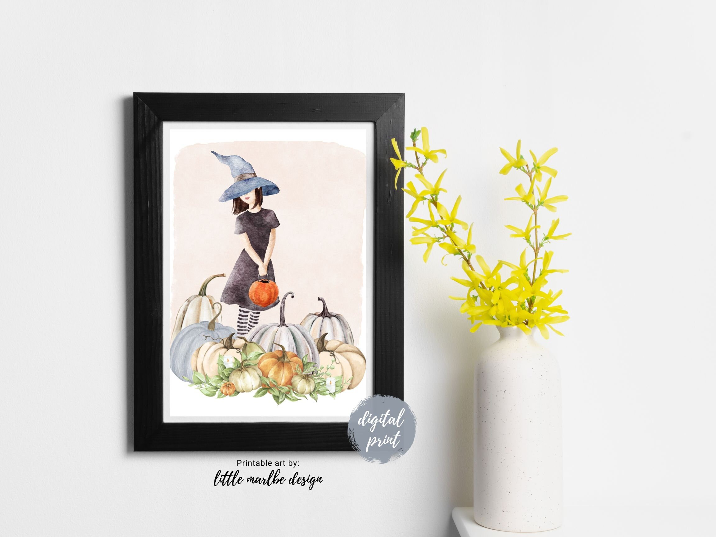 Happy Halloween Printable Halloween Decor Witch Halloween - Etsy