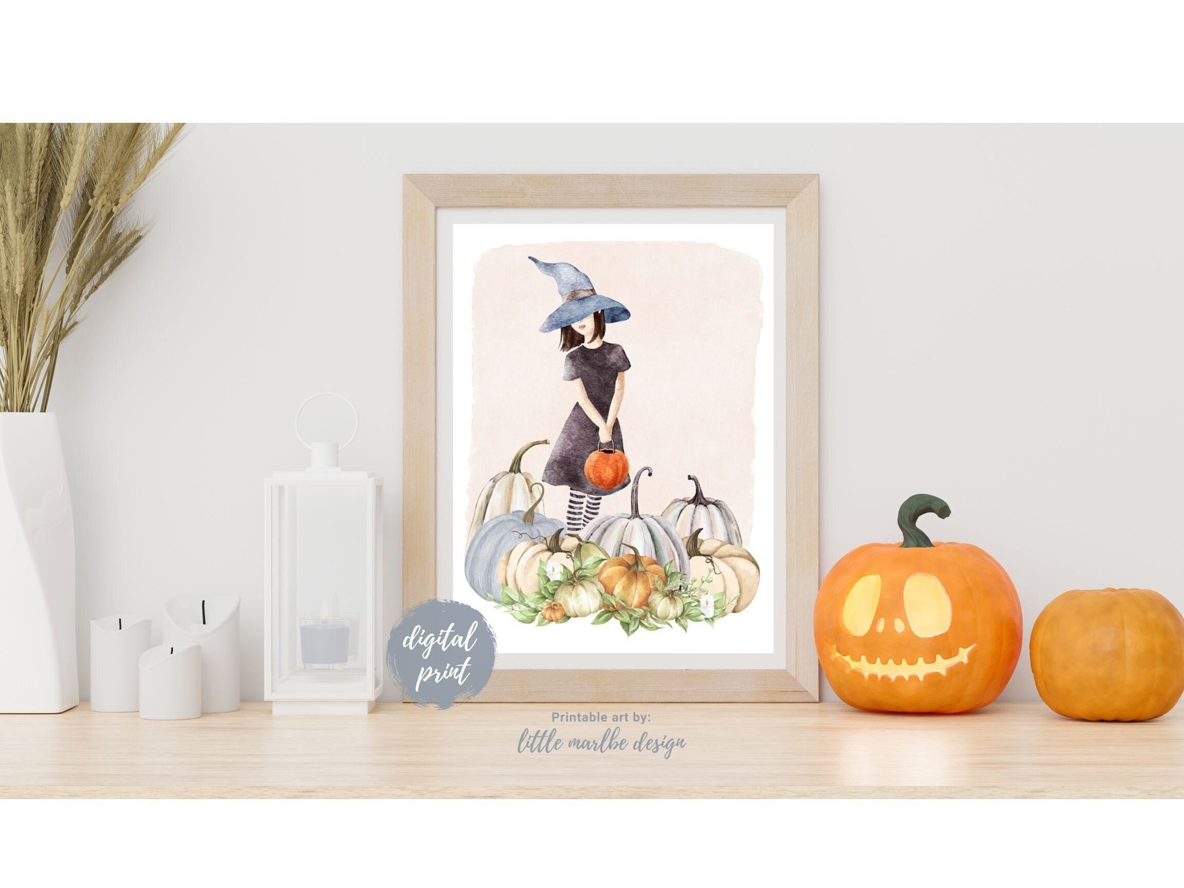 Happy Halloween Printable Halloween Decor Witch Halloween - Etsy