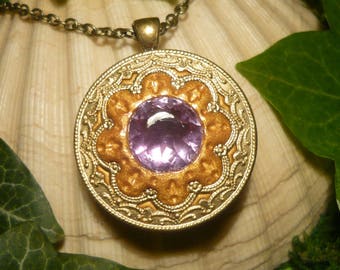 Amethyst Spell - fantastic handmade Necklace with huge Amethyst