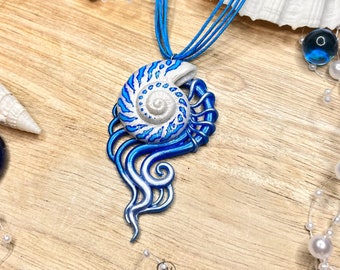 Wavewalker Amulet - handmade Merfolk Necklace - OOAK