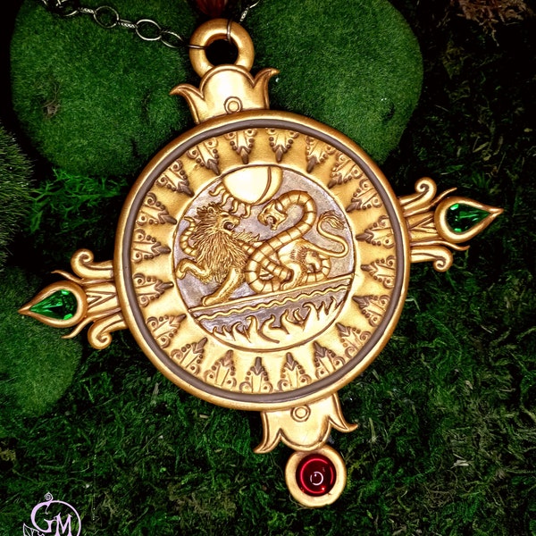 Schattenjäger Talisman - handsculpted Amulet - Gabriel Knight - Made to Order