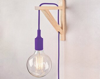 Lamp met snoer. twee industriele loop lampen met lang snoer with