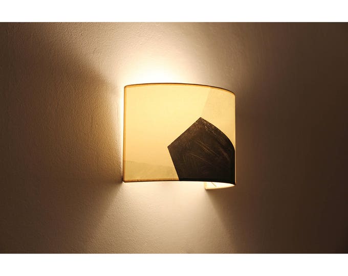 Plug in wall sconce MAUD, Wall sconce plug in, Wall lamp shade, Wall sconce geometric shapes, Mid century sconce, Wall lamp mid century