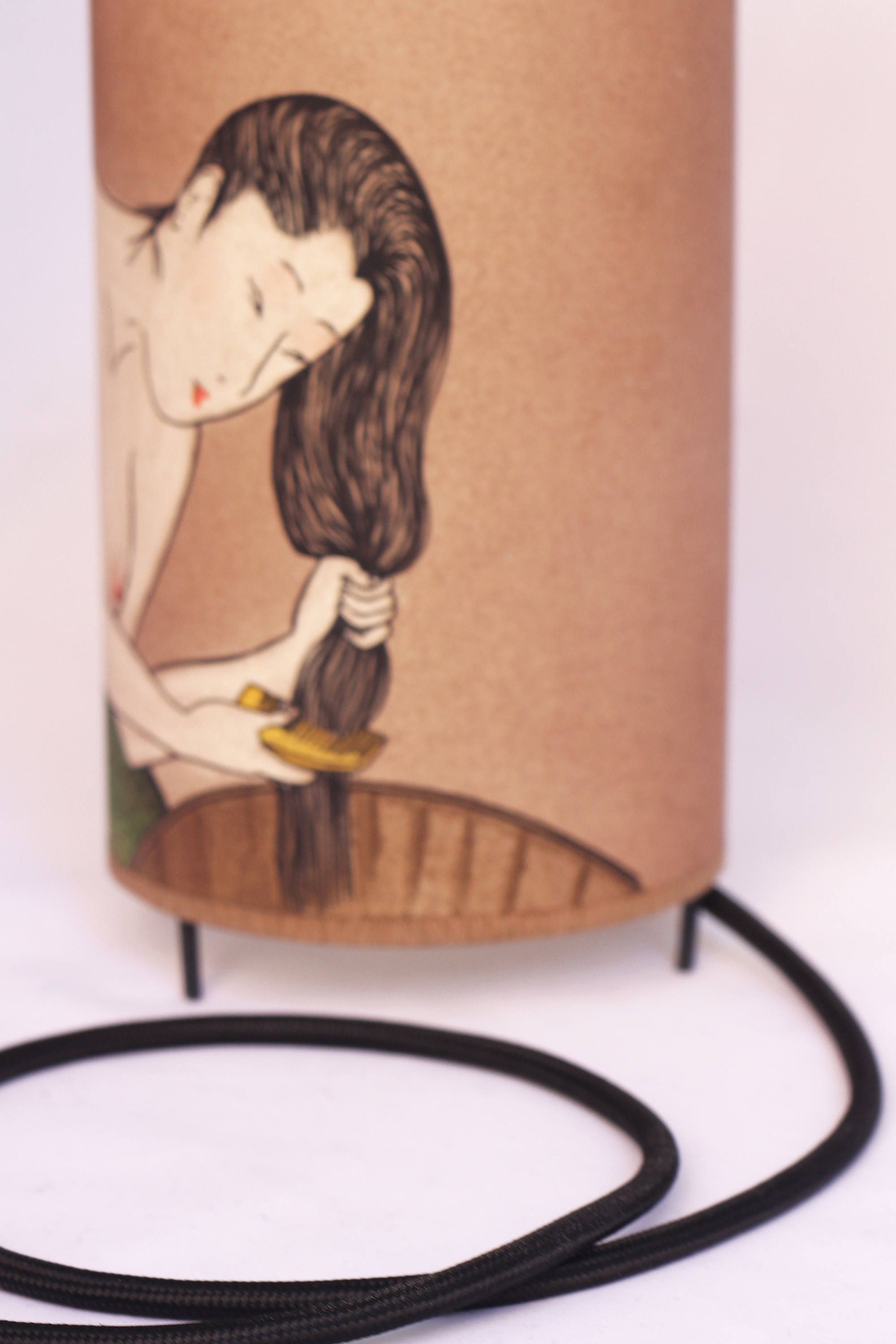 Japan lamp, Japanese lamp, Japanese table lamp, Japanese girl lamp