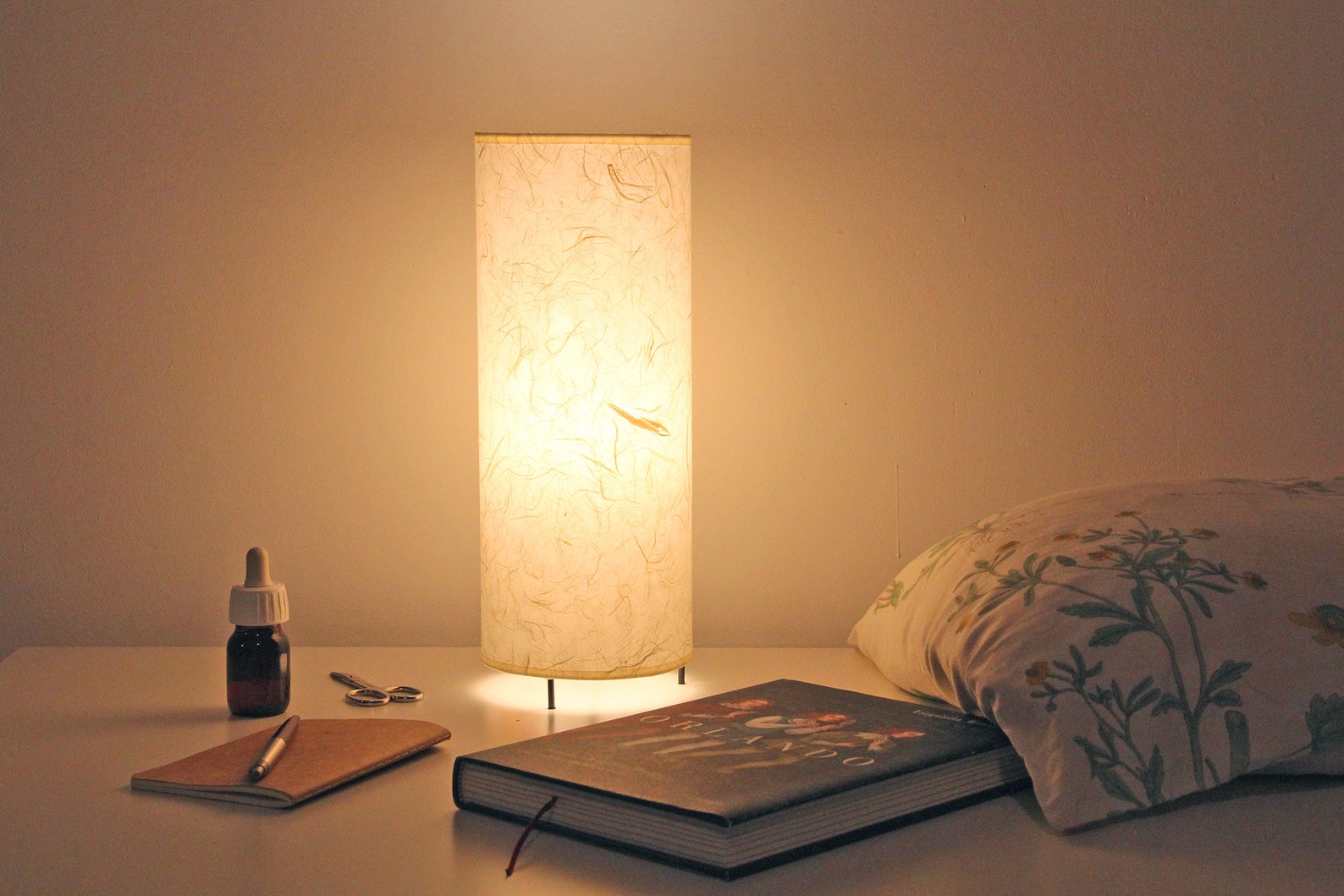 Japanese table lampshade Japanese lamp Lamp tube table lamp Etsy