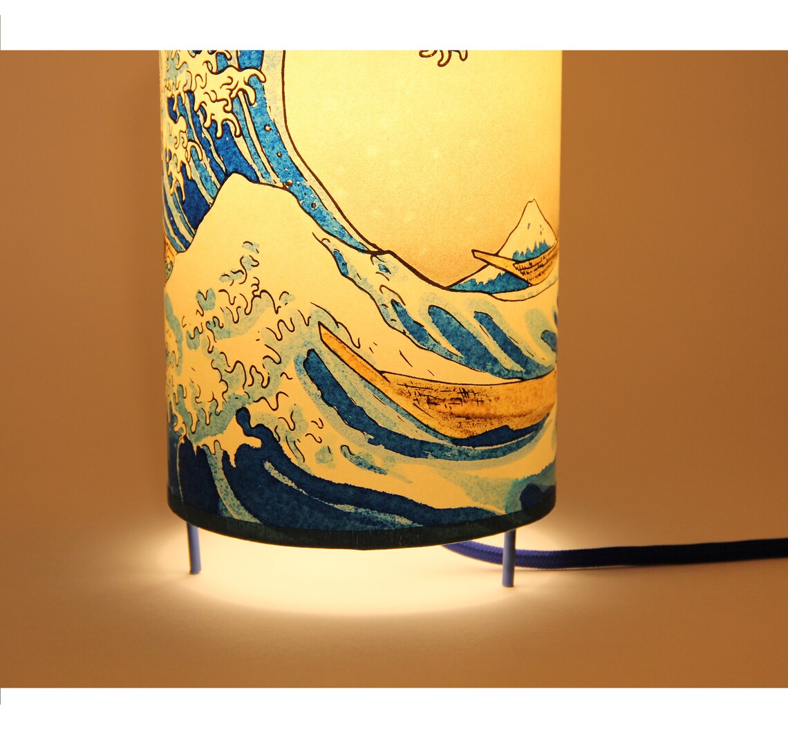 Japanese Table Lamp Japanese Lamp Japan Table Lamp Bedside Etsy