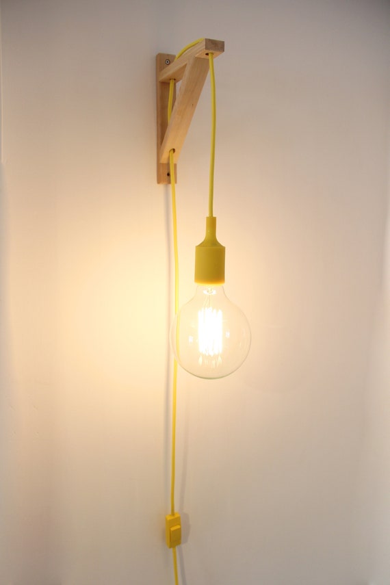 Plug in wall sconce Plug in wall light Wall sconce light Etsy