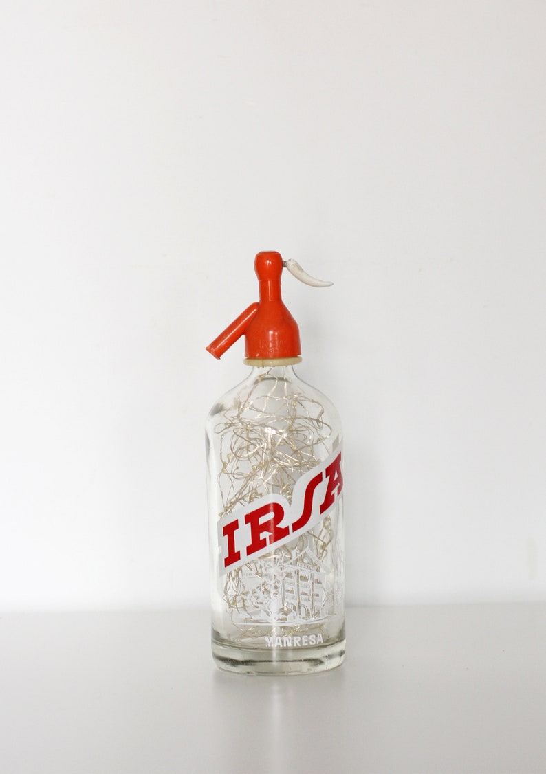 Soda Siphon Lamp Bottle Soda Water Siphon Lamp Vintage Etsy