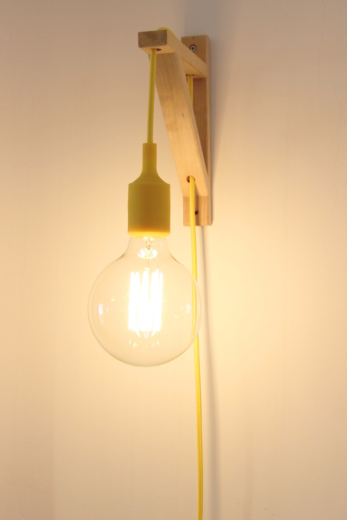 Plug in wall sconce Plug in wall light Wall sconce light Etsy