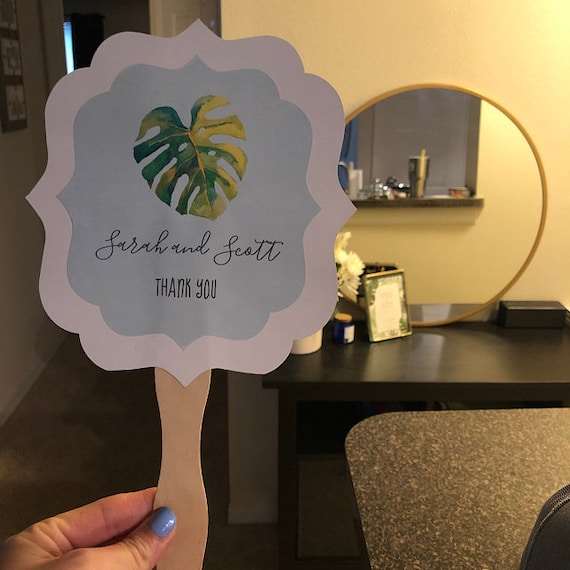 beach wedding fans favors