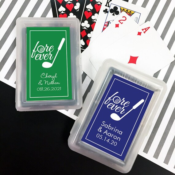 Customized Playing Card Favors Beau Coup