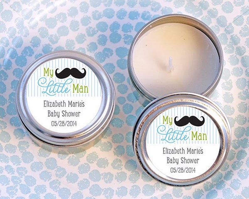 24 Baby Shower Travel Candles My Little Man Baby Shower Etsy