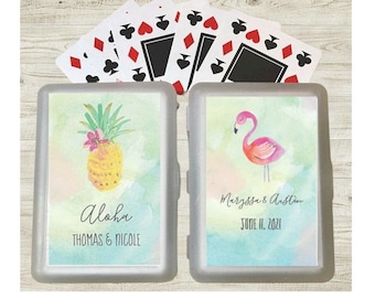 12+ Personalized Playing Cards Beach Theme Unique Deck Of Cards Wedding Bridal Shower Bachelorette Party Favors