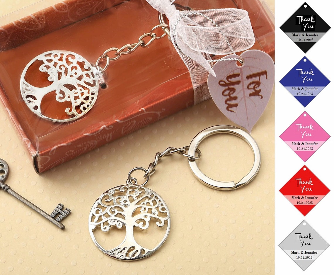 Silver Tree of Life Key Chain Silver Metal Key Ring Tree of Etsy