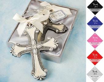 Hanging Cross Ornament, Christmas Ornaments, Religious Gifts, Cross Party Favors, Cross Ornaments