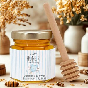 12+ Honey Baby Shower Favors A Little Honey Is On The Way, Mini Honey Jars 2oz Honey Gift, Personalized Honey Jars Baby Shower Party Favors