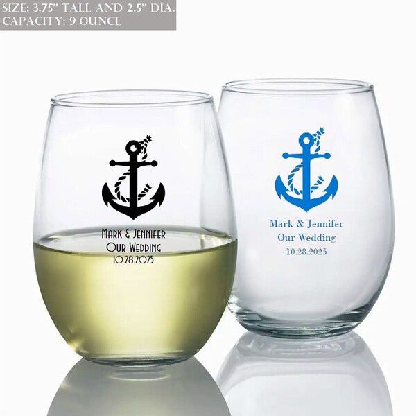 Wedding Wine Glasses Etsy