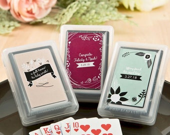 24+ Personalized Playing Card Favors, Wedding Playing Cards, Deck of Cards, Custom Playing Card Set Wedding Party Favors