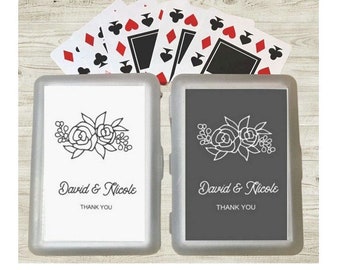 12+ Personalized Playing Cards Unique  Deck Of Cards Wedding Bridal Shower Bachelorette Party Favors