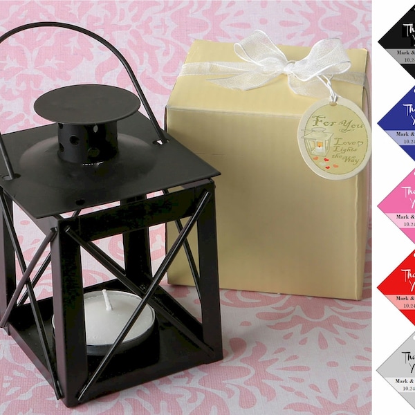 Black Wedding Lantern, Wedding Centerpiece Mini Lanterns, Wedding Reception Table Decoration, Wedding Favors