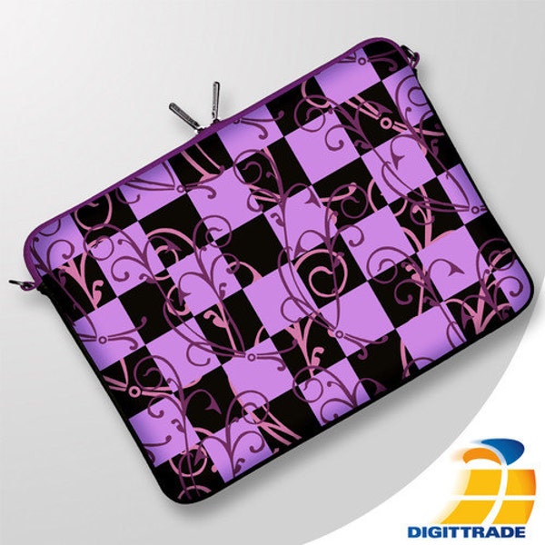 colorful 15" laptop case 15.4 15.6 inch computer bag sleeve neoprene zipper pouch soft protective cover purple digittrade HOLIDAY GIFT