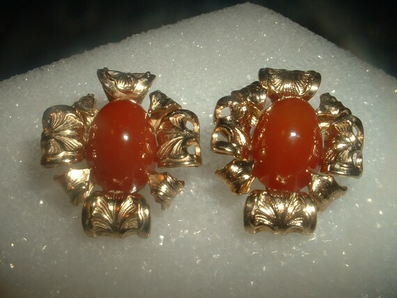 Beautiful Rare 1964 Napier Art Nouveau Earrings L… - image 2