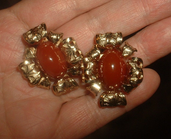 Beautiful Rare 1964 Napier Art Nouveau Earrings L… - image 3