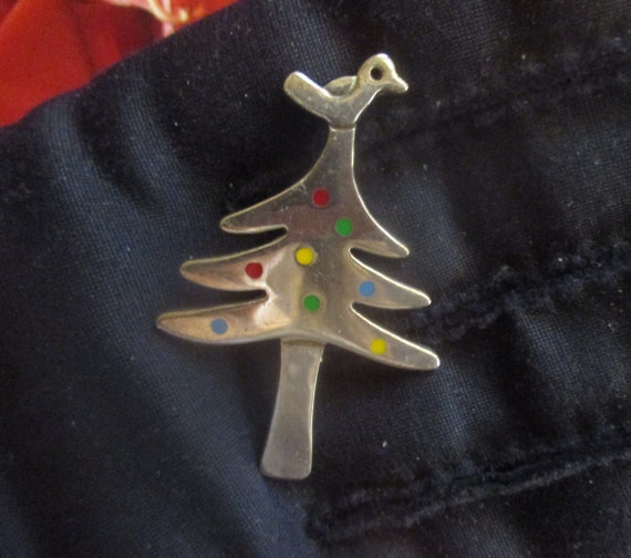 A Birdie Told Me Sterling A & J Christmas Tree Pi… - image 5