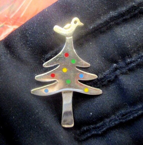 A Birdie Told Me Sterling A & J Christmas Tree Pi… - image 8
